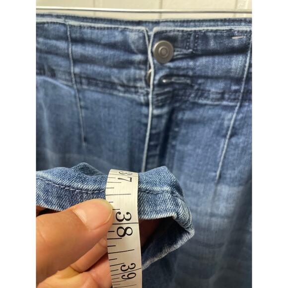 Poured in Blue Womans Denim Jeans Size 10 - Picture 2 of 8